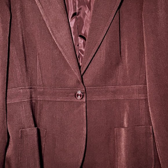 💐🌷Sag Harbor Brown Blazer Size 16 EUC - Picture 4 of 6